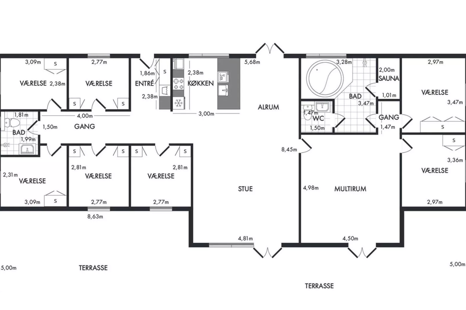 5 sterren vakantie huis in Glesborg-By Traum-Binnen