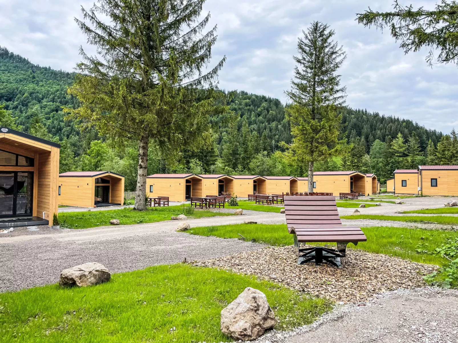 Tiny Haus Glockenalm-Haus zum Glück-Buiten