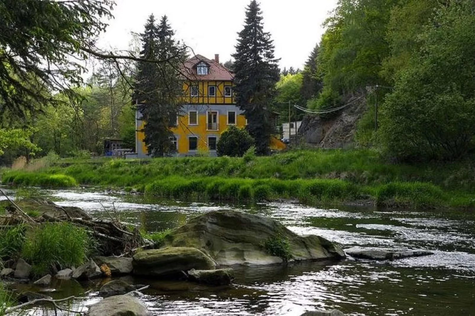 Villa Rotschönberg-Gebieden zomer 1km