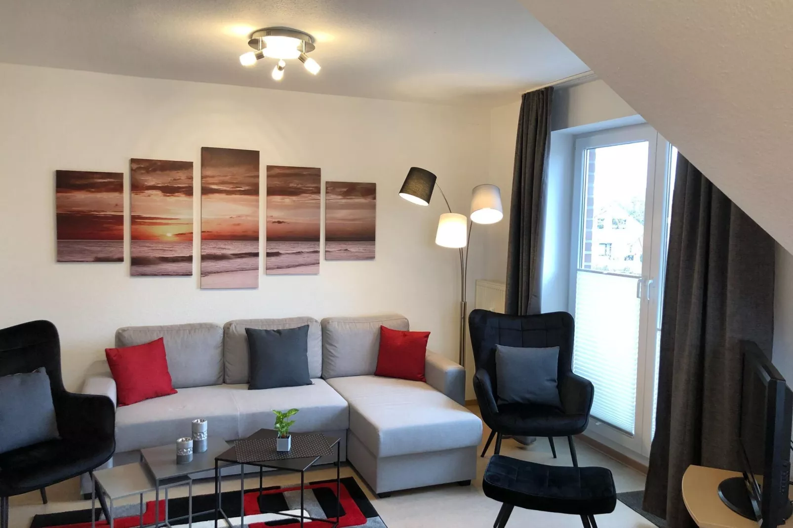 3-Raum-Appartement ca 50qm Typ E-Woonkamer