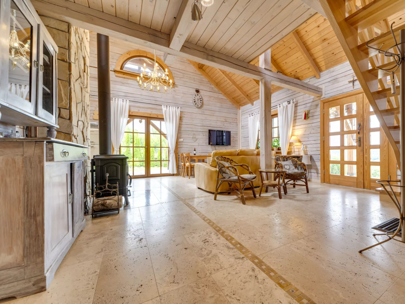 Bieszczady Chata-Binnen