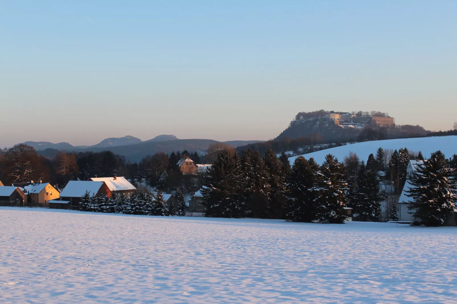 Lilienstein-Gebied winter 5km