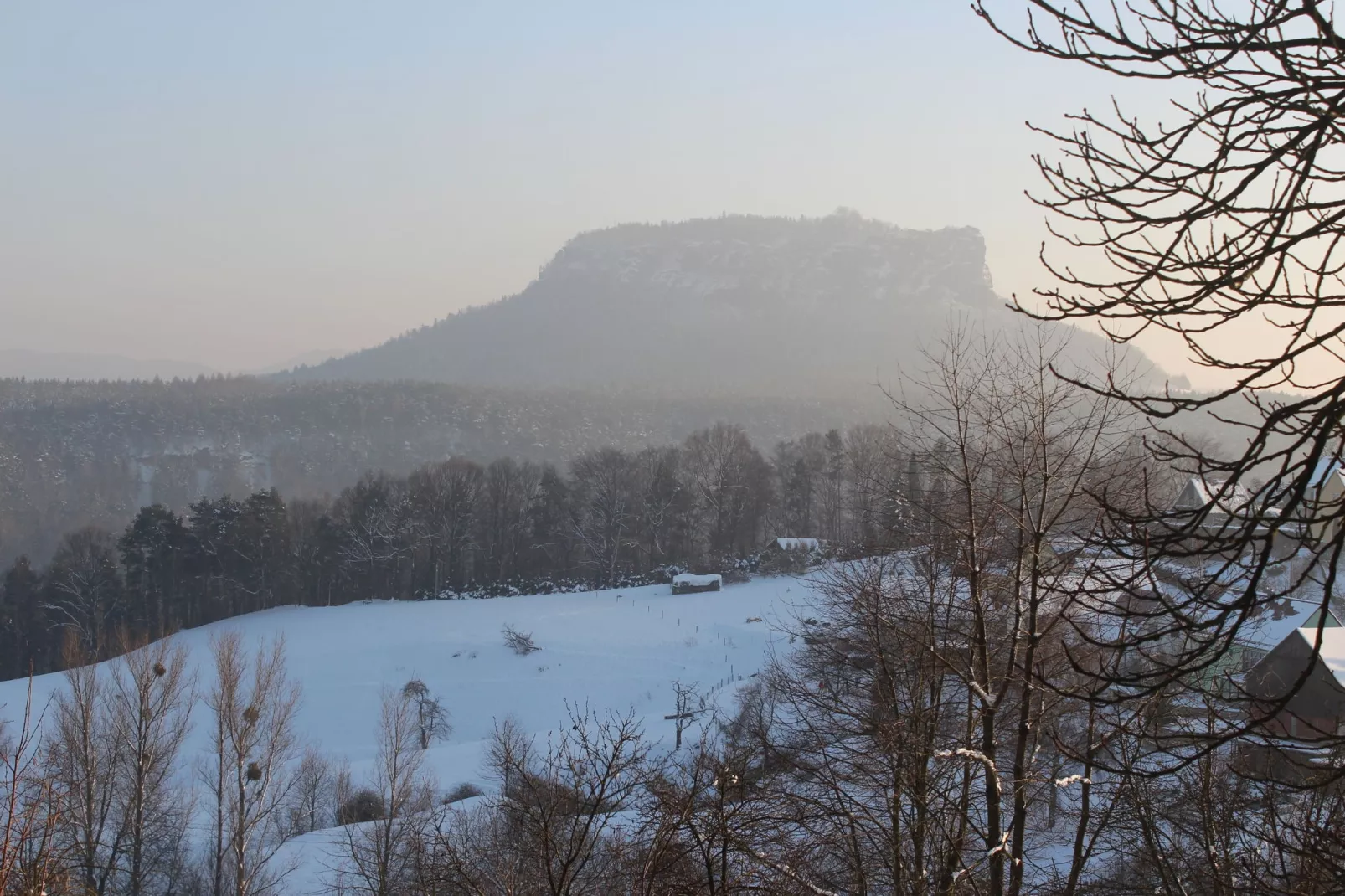 Bastei-Uitzicht winter