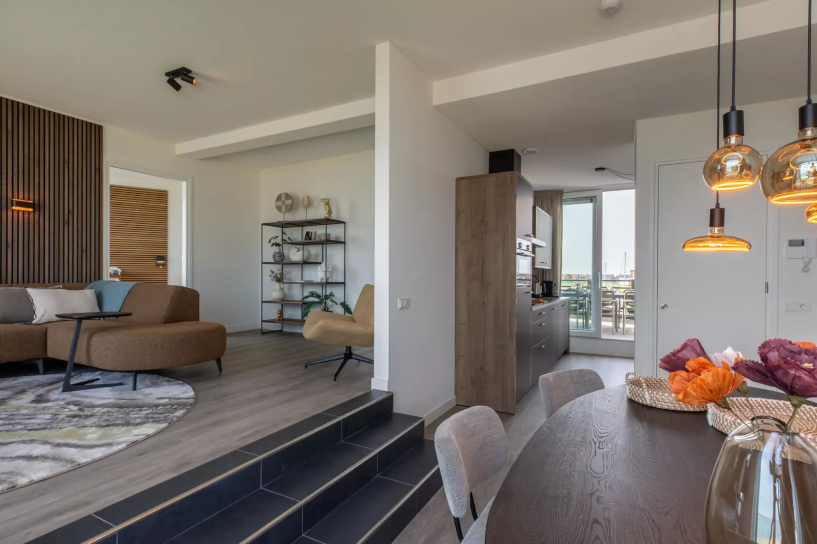 Luxe appartement Vista Maris - Havenweg 8-36 'Oester Oase'-Woonkamer