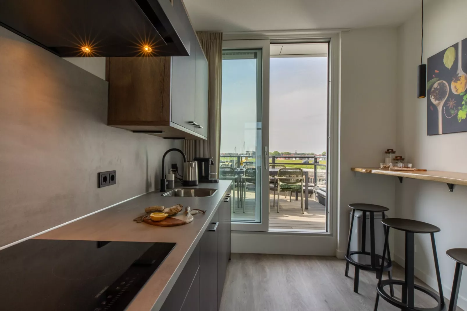 Luxe appartement Vista Maris - Havenweg 8-36 'Oester Oase'-Keuken