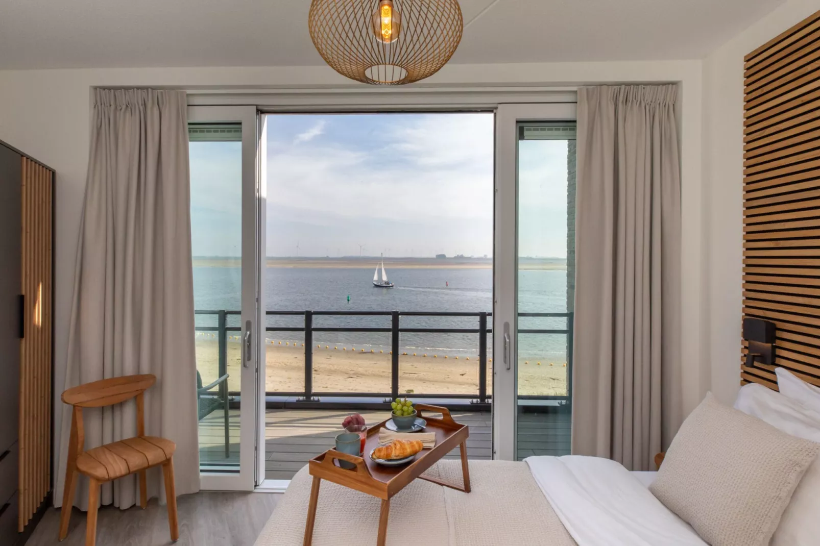 Luxe appartement Vista Maris - Havenweg 8-36 'Oester Oase'-Slaapkamer