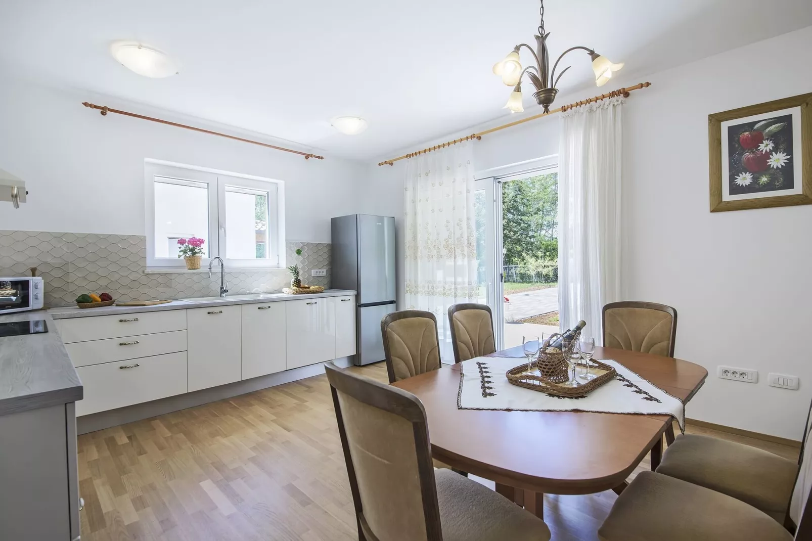 Villa Ana with private pool near Rabac-Eetkamer