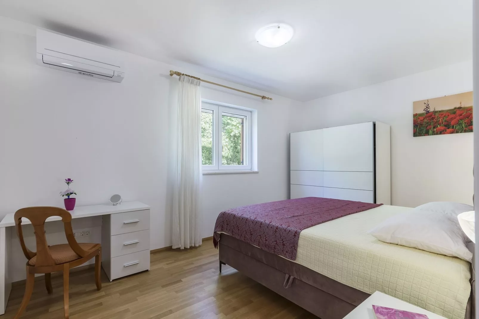 Villa Ana with private pool near Rabac-Slaapkamer