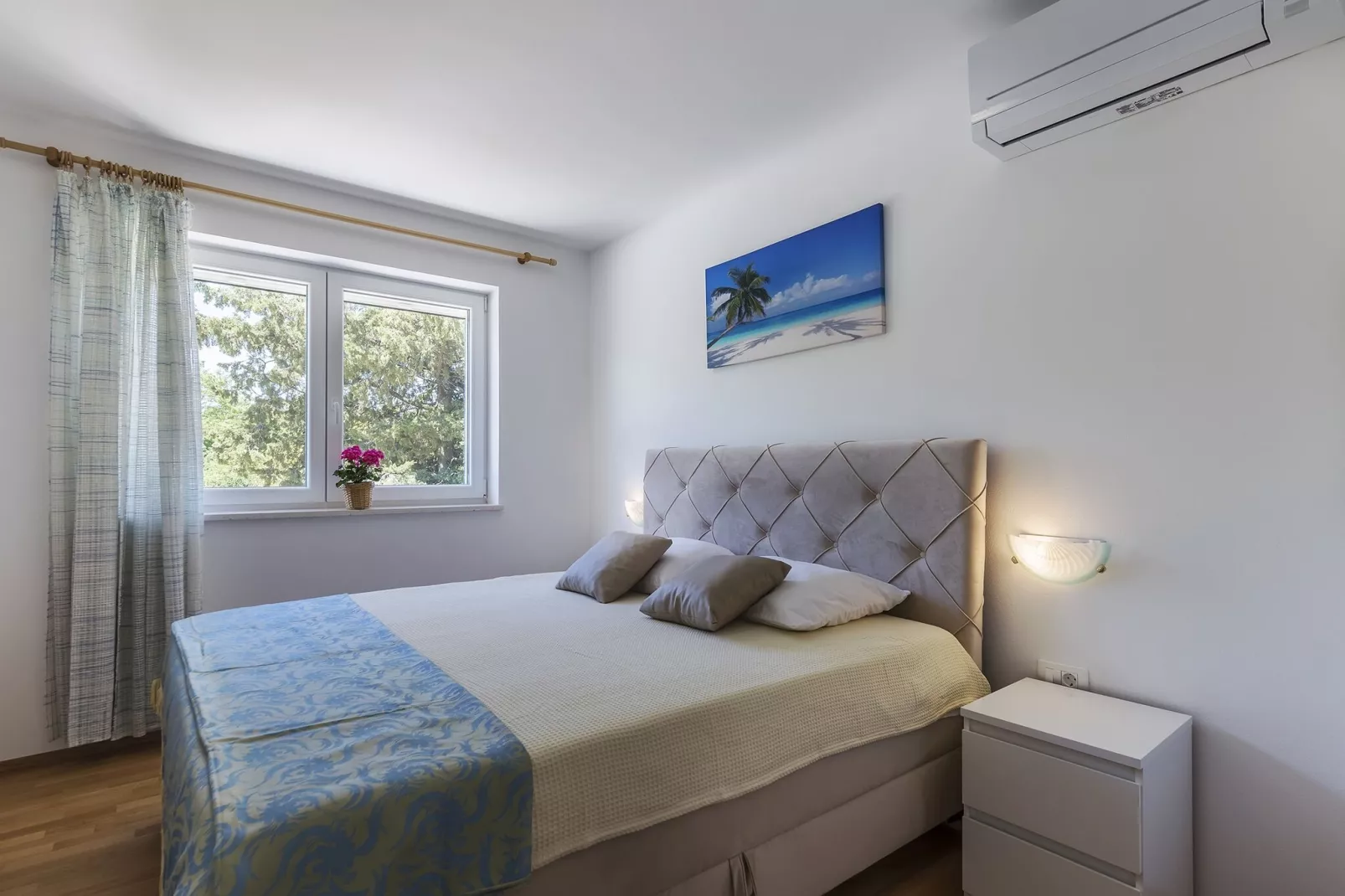 Villa Ana with private pool near Rabac-Slaapkamer