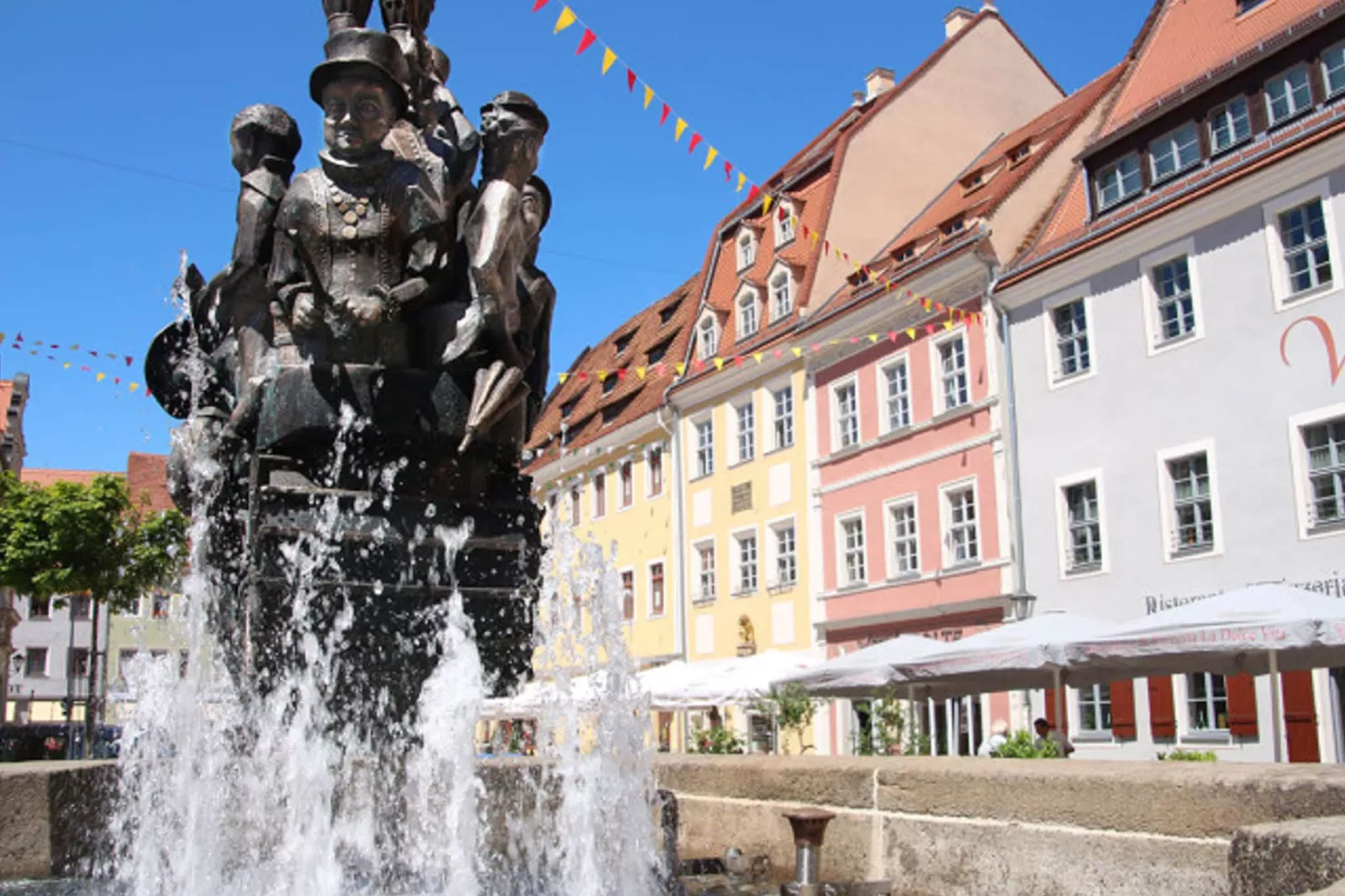 Sächsische Schweiz-Gebieden zomer 1km