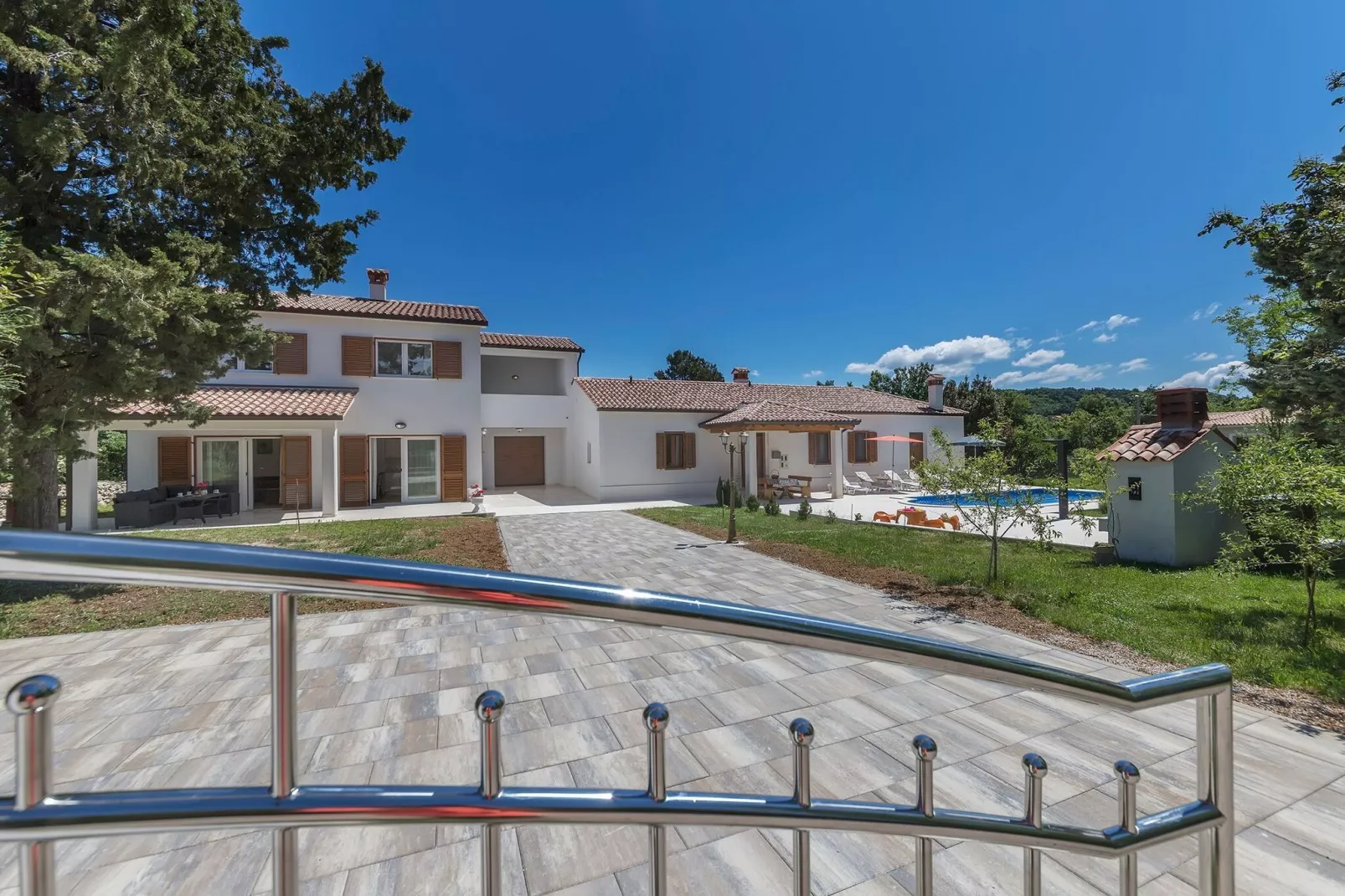 Villa Ana with private pool near Rabac-Buitenkant zomer
