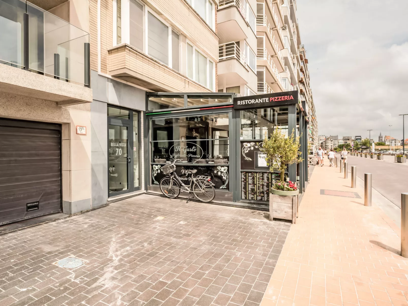 Bella I with parking and harbour view-Buiten