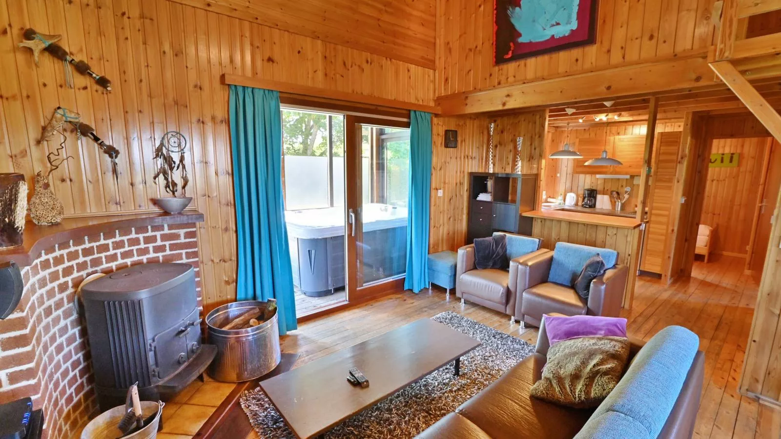 Chalet Bellevue-Woonkamer