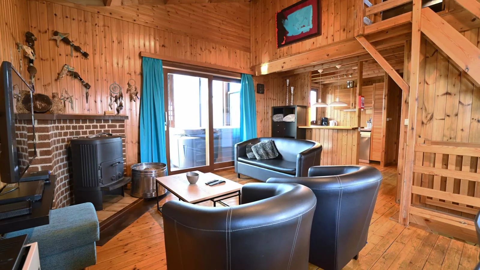 Chalet Bellevue-Woonkamer