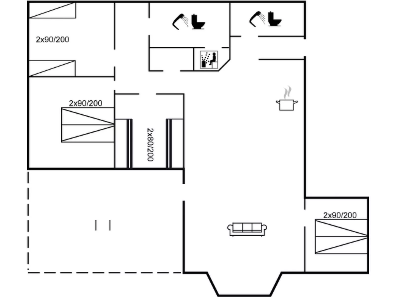 "Vaska" - 550m from the sea-Binnen