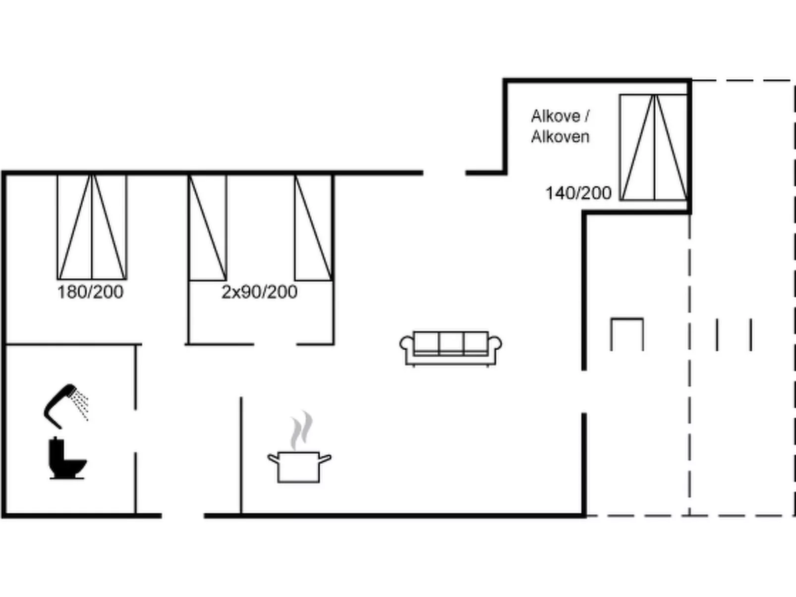 "Jelke" - 50m from the sea-Binnen