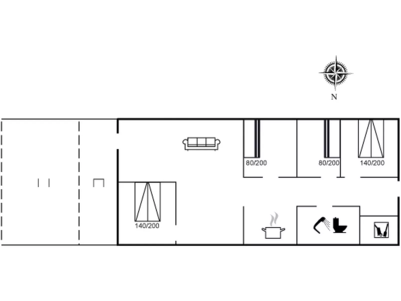 "Elsabet" - 750m from the sea-Binnen