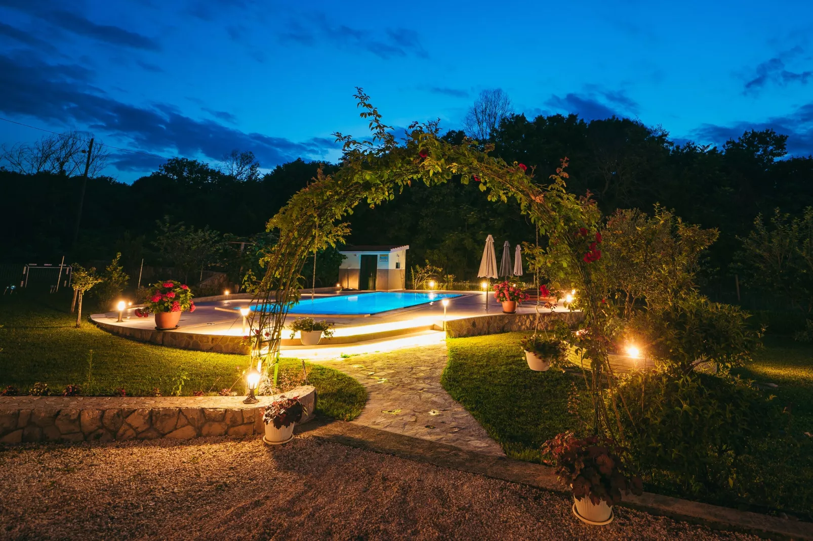 Villa Estera-Tuinen zomer