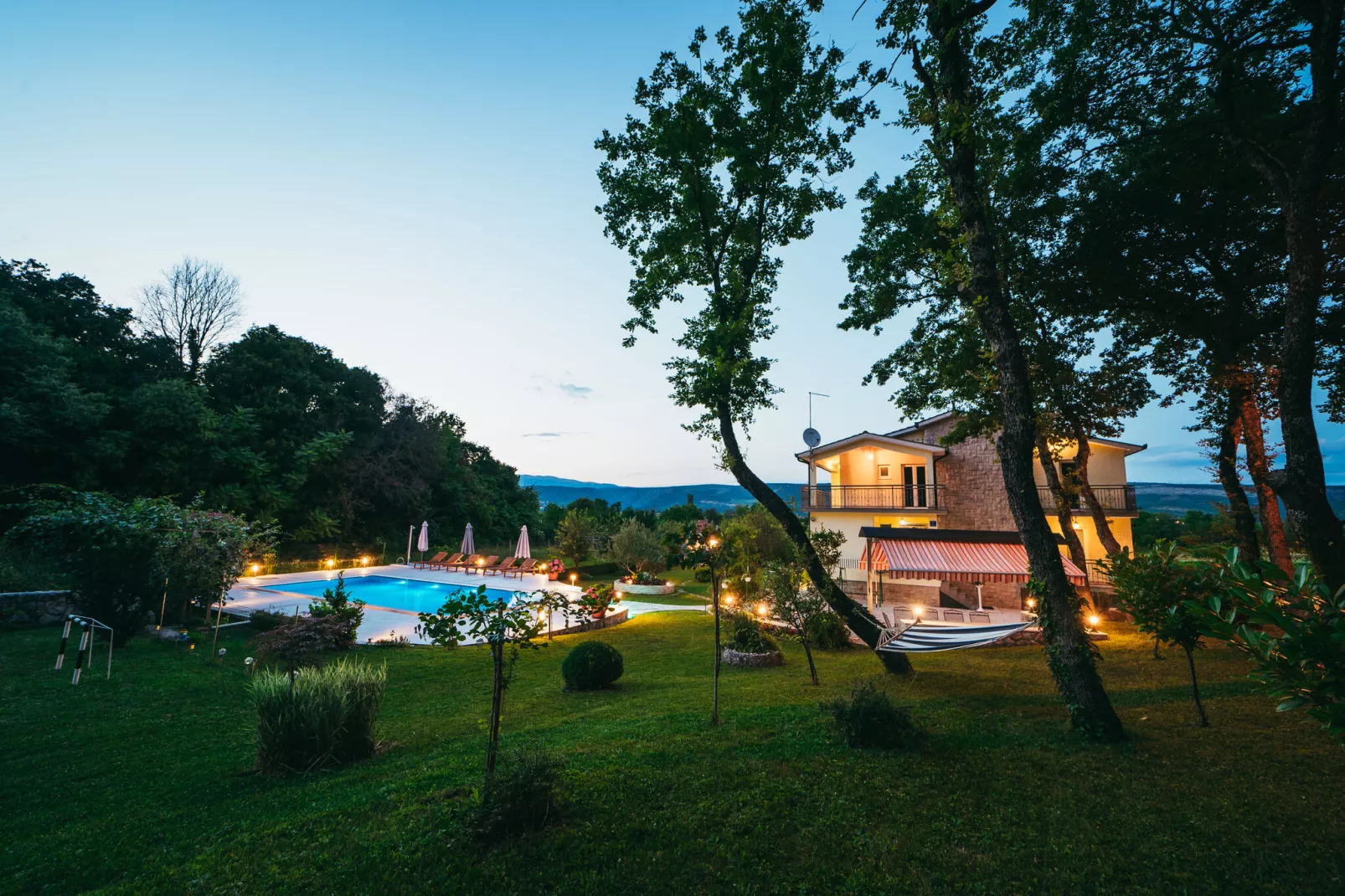 Villa Estera-Tuinen zomer