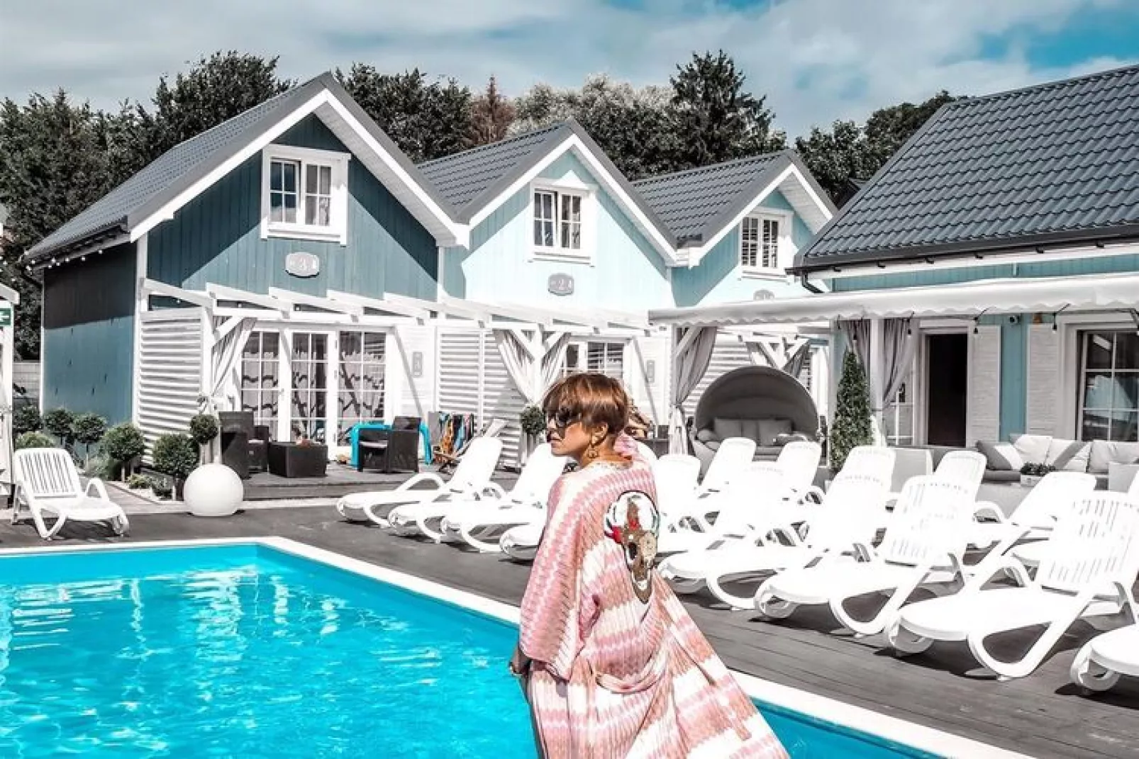 Holiday complex, Mielno-TYP A (max 4 Prs.) = TYP B-Zwembad