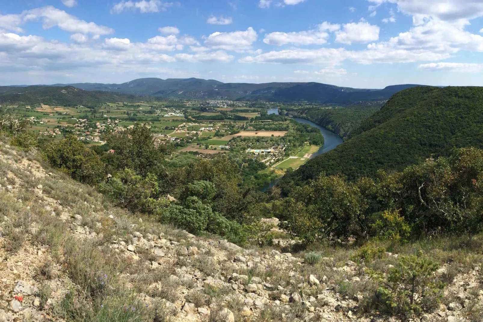 Villa Vallon Pont d'Arc-Gebieden zomer 1km