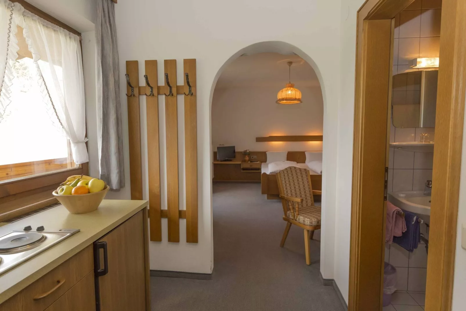 Hubergut - Ferienwohnung Theresia-Woonkamer