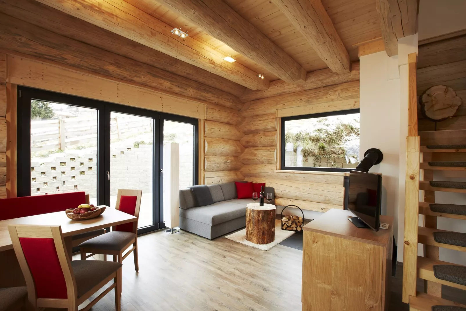 Chalet Frommes-Woonkamer