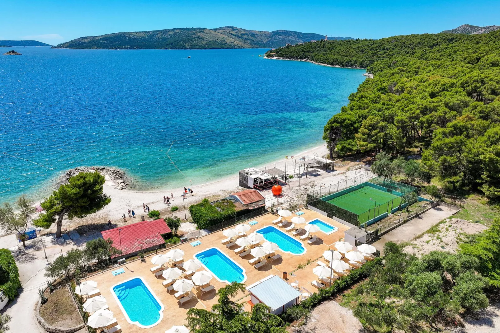 Apartments Medena Trogir - Seget Donji - B 4plus1 Superior Seaside-Waterzicht