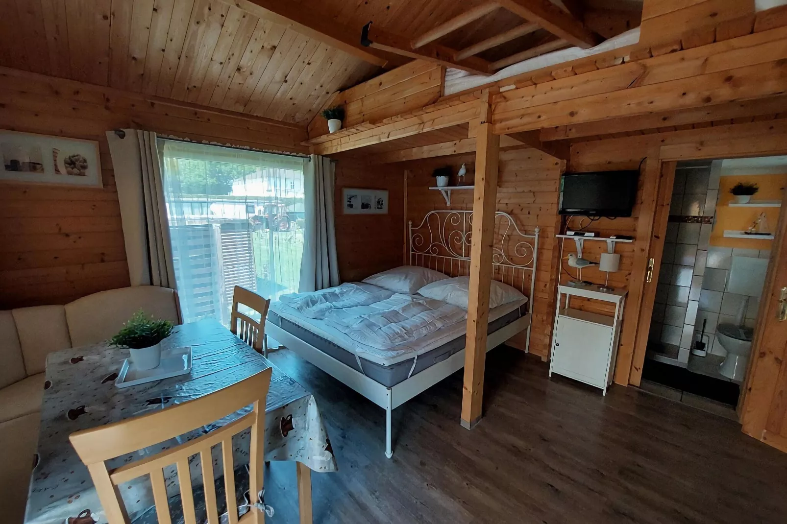 Bungalow Andrea am Salzhaff mit Garten-Slaapkamer