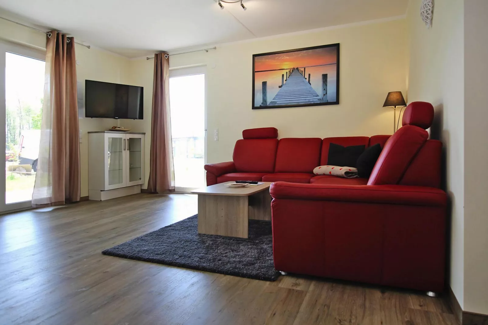 Appartement Hafenflair / Haus 1 EG-Wohnung 1 3 Pers-Woonkamer