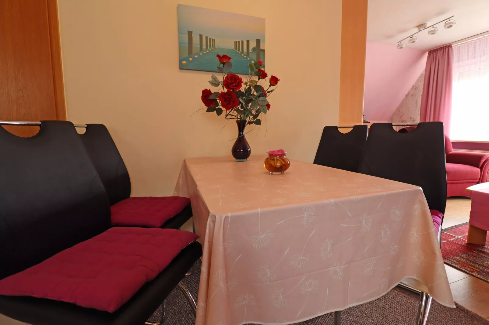 Apartments Stapel, Büsum-App.4 / 2 Raum App im OG, 42qm-Eetkamer