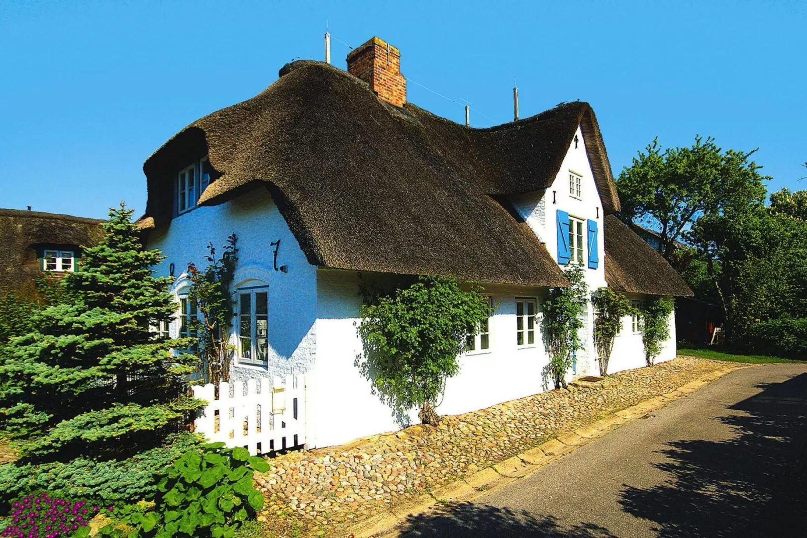 Doppelhaus in Oldsum - Haus 2-Buitenkant zomer