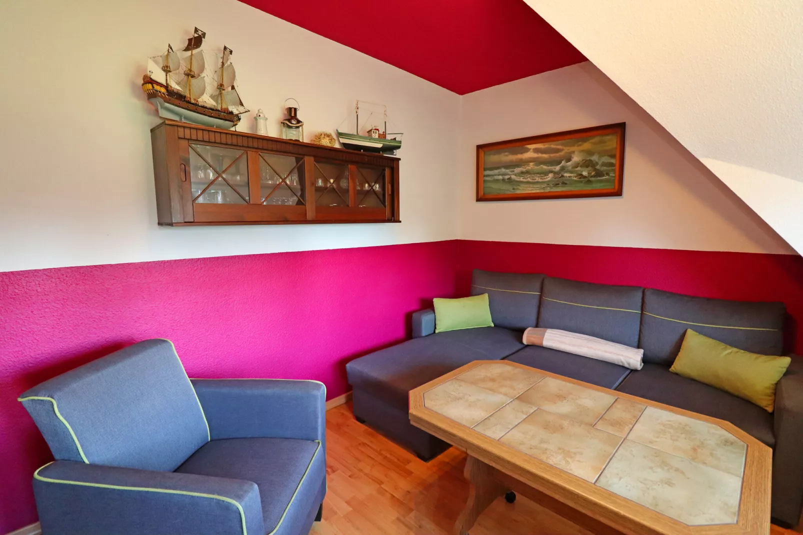 Ferienwohnung Wieck am Darß-Ferienwohnung Drews-Woonkamer