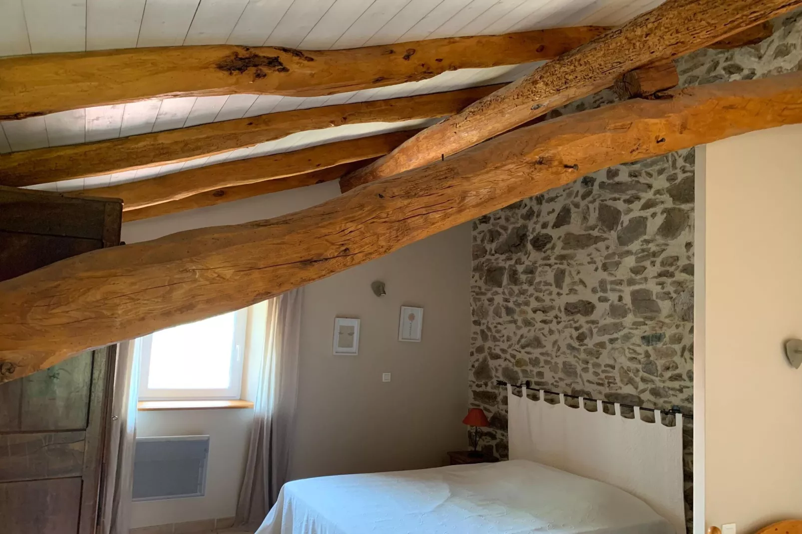 Maison pour 3 personnes à la campagne-Slaapkamer