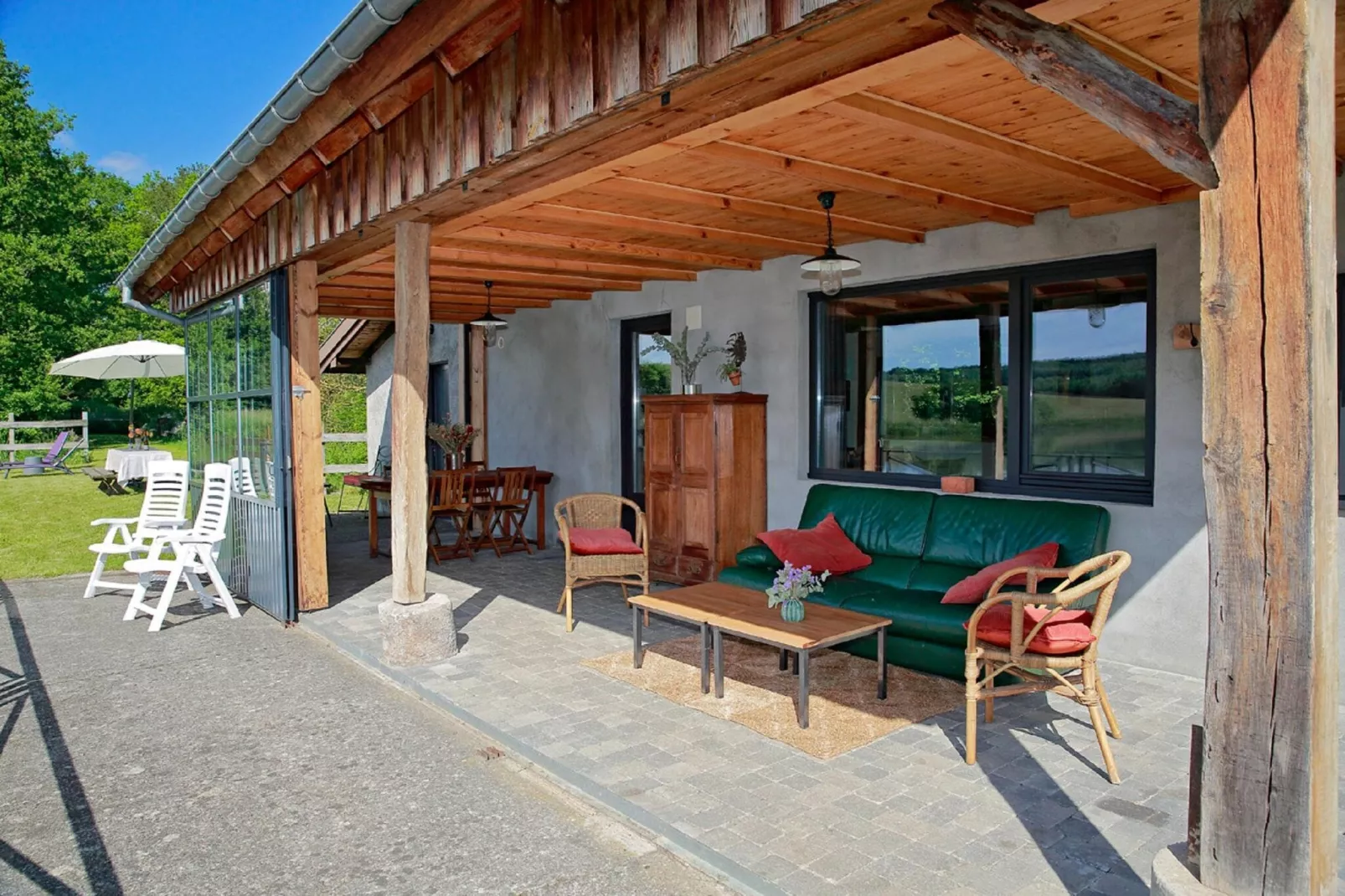 Gîte "Au bord de l'Eau "-Terrasbalkon