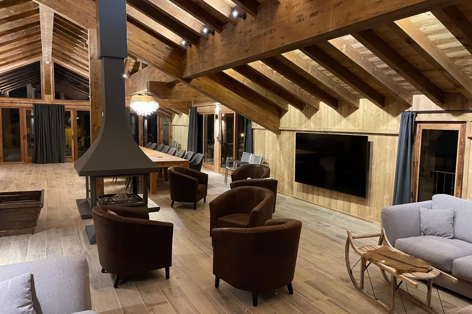 CHALET LE 360-Woonkamer