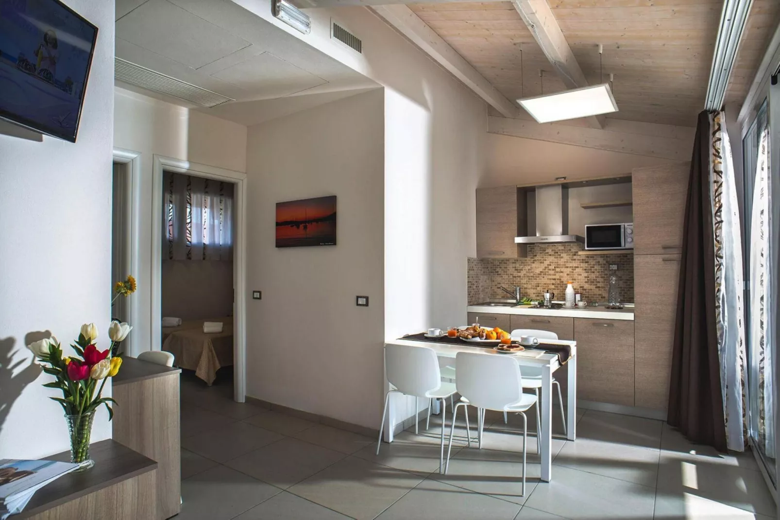 Holiday resort Villaggio San Francesco, Caorle-Apartment Superior 5 pax-Eetkamer