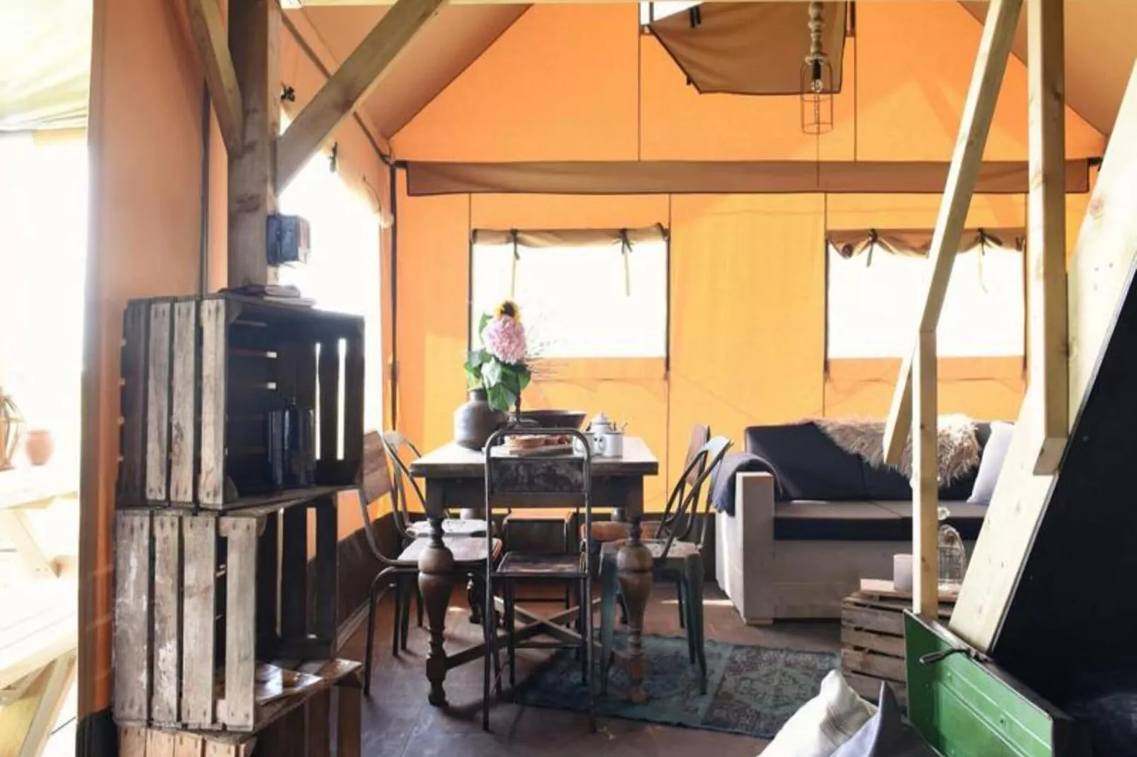 Beach Lodge Luxe - Duynpark-Woonkamer