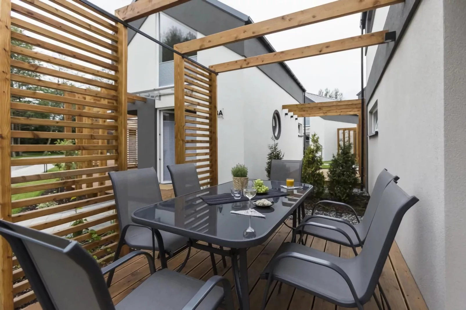 Apartment Przestronny 30 m2 Niechorze-Terrasbalkon