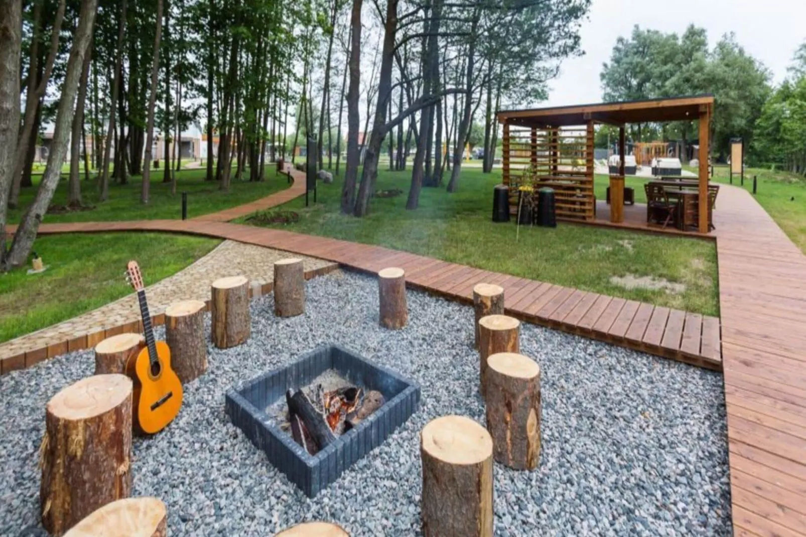Domek Komfortowy 70 m2 Niechorze-Tuinen zomer