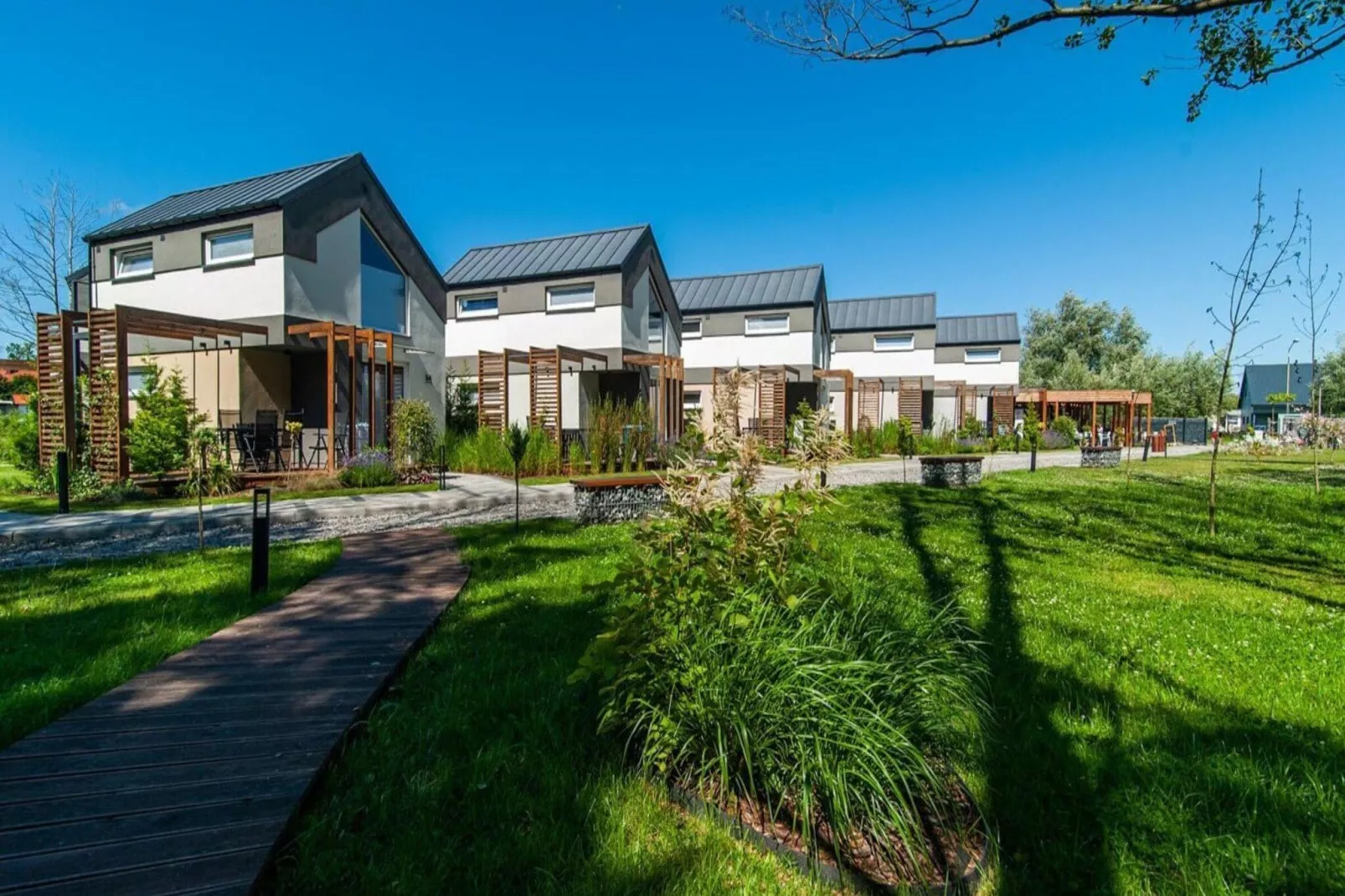 Domek Komfortowy 70 m2 Niechorze-Gebieden zomer 1km