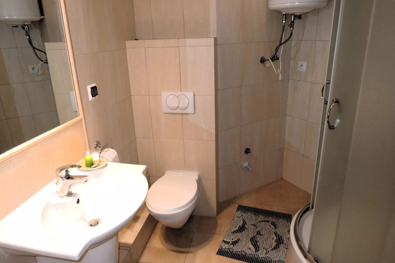 Apartament "Morskie Oko" w Międzyzdrojach "B"-Badkamer