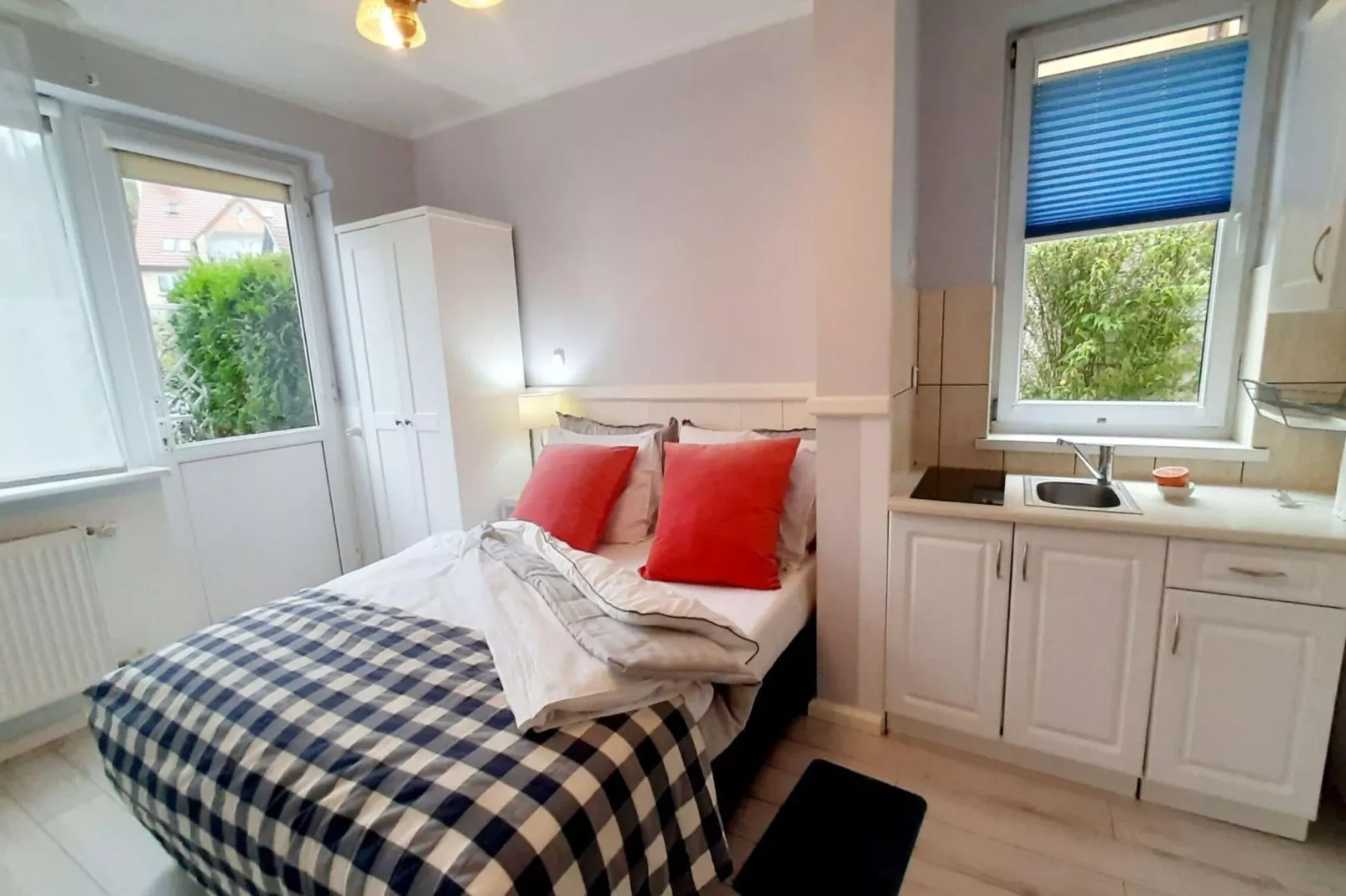 Studio 2-osobowe parter-Slaapkamer