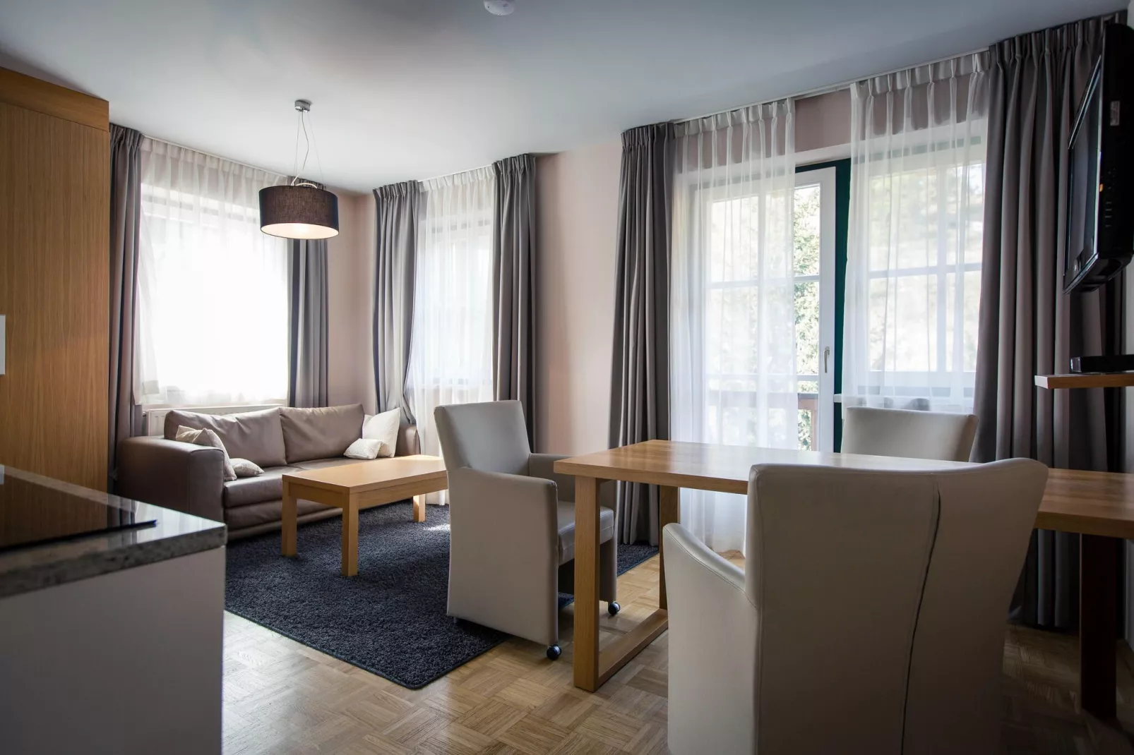 Alpenpark Turrach App4-Woonkamer