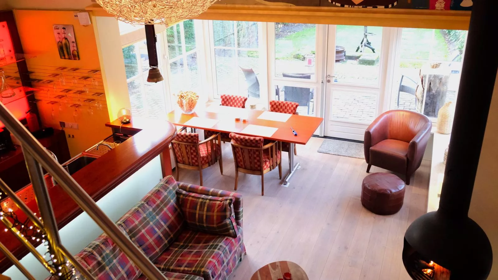 Wellnesshuisje Kalheupink-Woonkamer