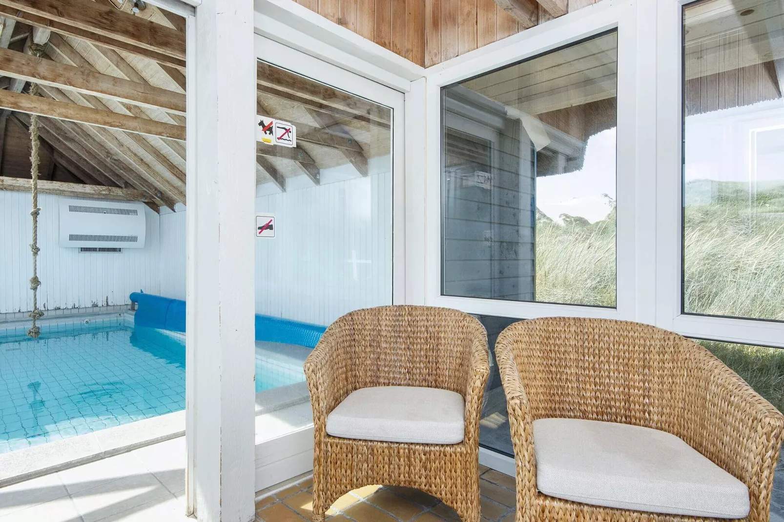 12 persoons vakantie huis in Hvide Sande-Zwembad