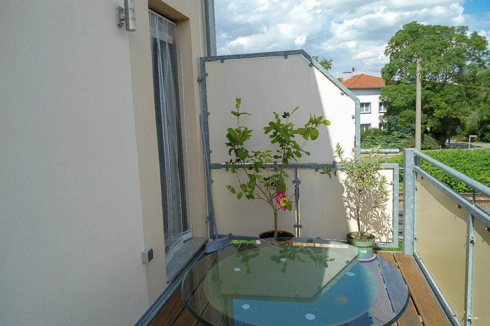 Ferienwohnung Petersberg-Terrasbalkon