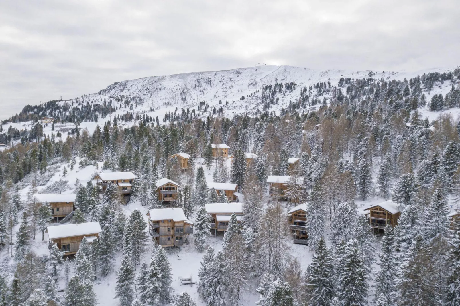 Naturchalets Turracher Höhe 2-Gebied winter 1km