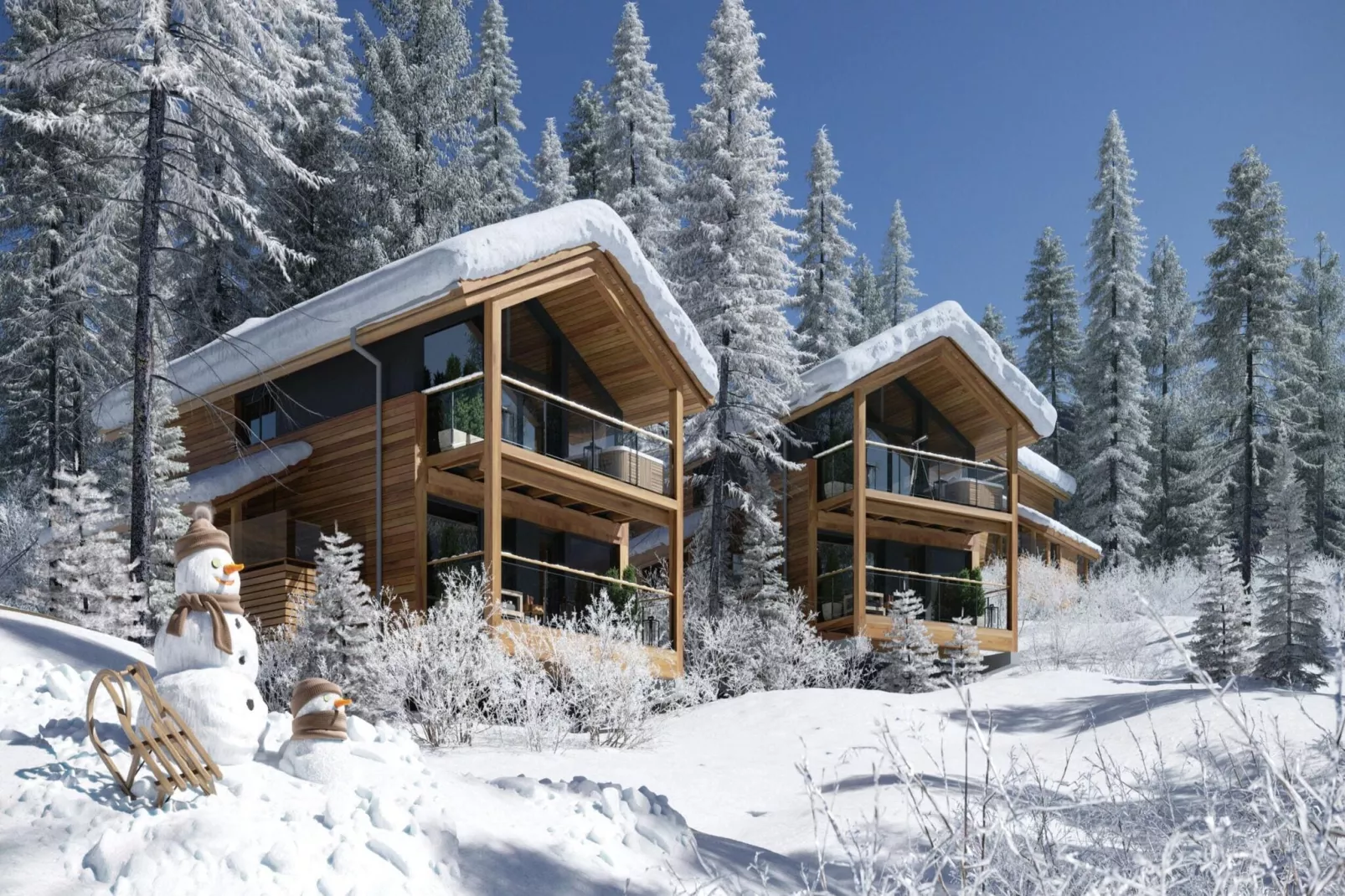 Naturchalets Turracher Höhe 2-Exterieur winter