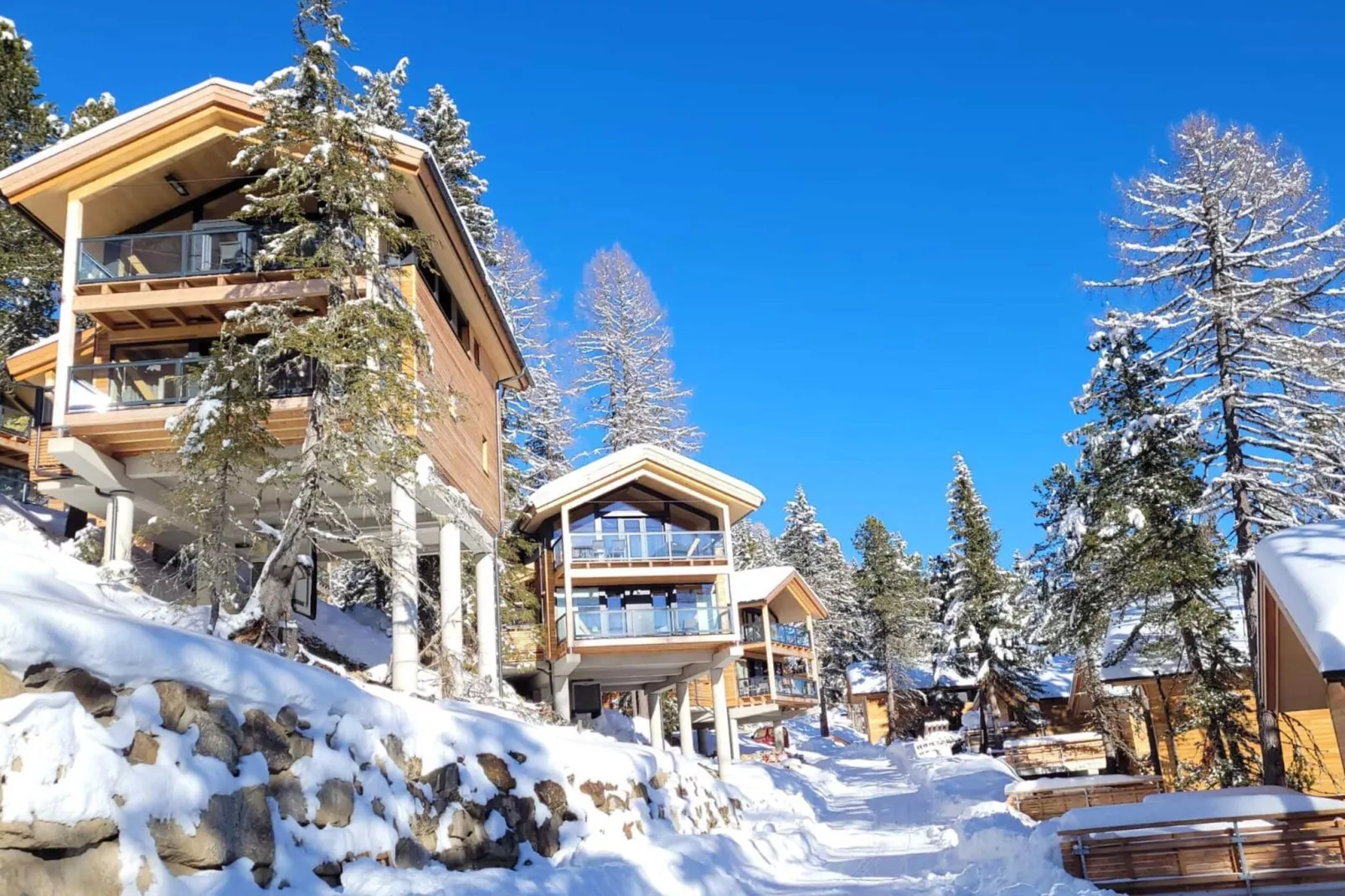 Naturchalets Turracher Höhe 2-Tuin winter